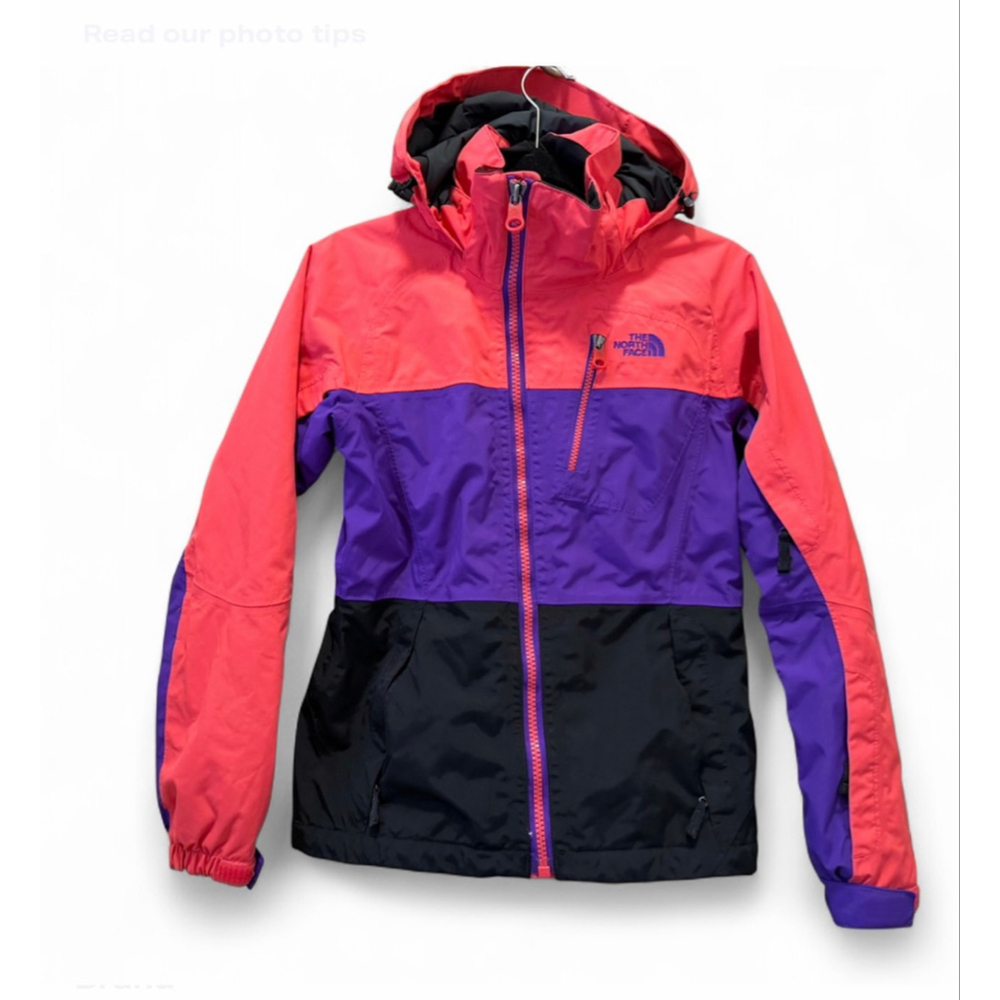 NEW Women's The North Face Ski & Snow Jacket XS Orange Purple Black